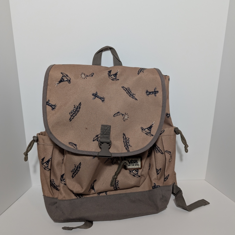 Vans Coyote Hills Tan Wampum Print Rucksack Backpack